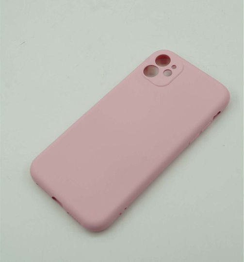 Umschlag Rückseite Silikon Rosa (iPhone 11)