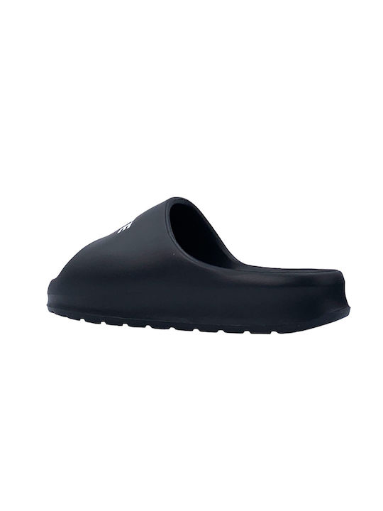 Lacoste Serve Slides în Negru Culore