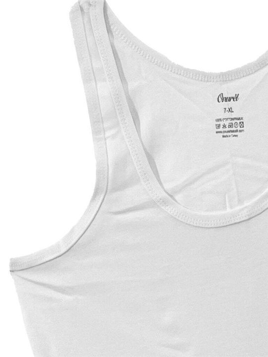 Men's Undershirt Sleeveless in White Color