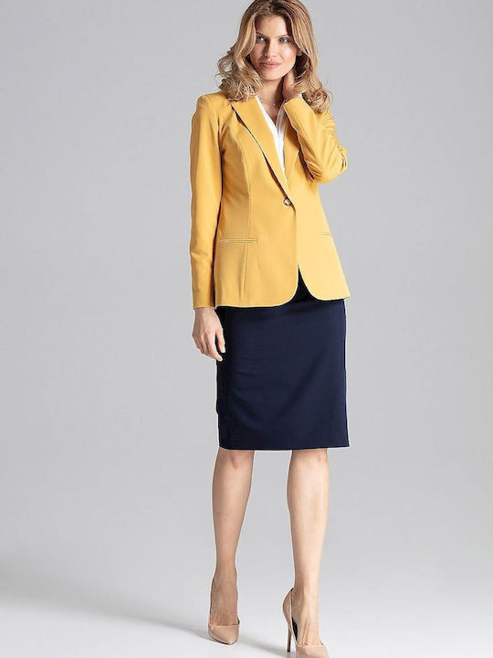 Figl Damen Blazer Gelb