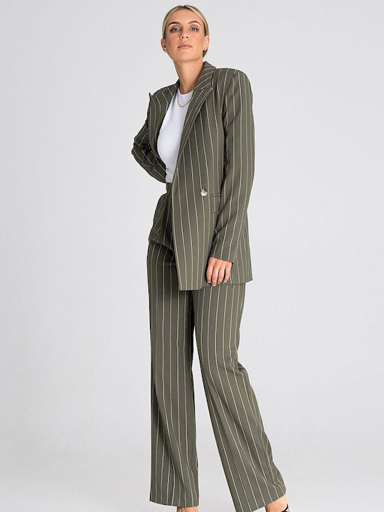 Figl Lang Damen Blazer Grün