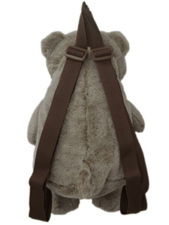 Synchronia Αρκουδάκι Kinder Rucksack Rucksack Gray 42cmx25cmx15cmcm