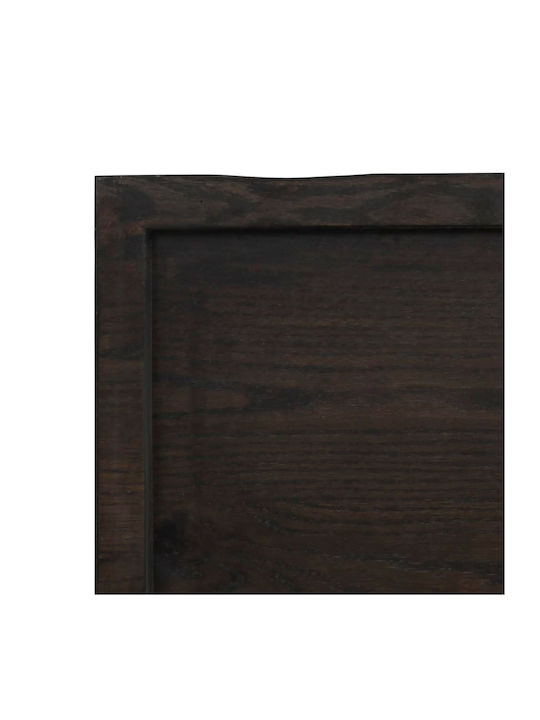 Brown Wall Shelf 60x60x4 cm