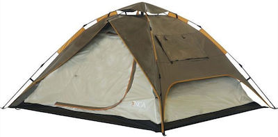 Inca Harmonia Automatic Camping Tent Igloo Brown 3 Seasons for 4 People 220x220x150cm