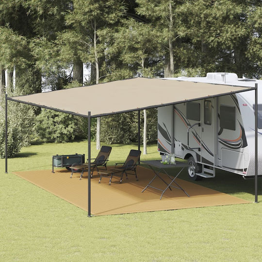 vidaXL Podea Pentru Cort Camping Bej 700x400 cm