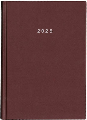 Next Diary 2025 Classic Daily Bound Bordeaux 17x25cm