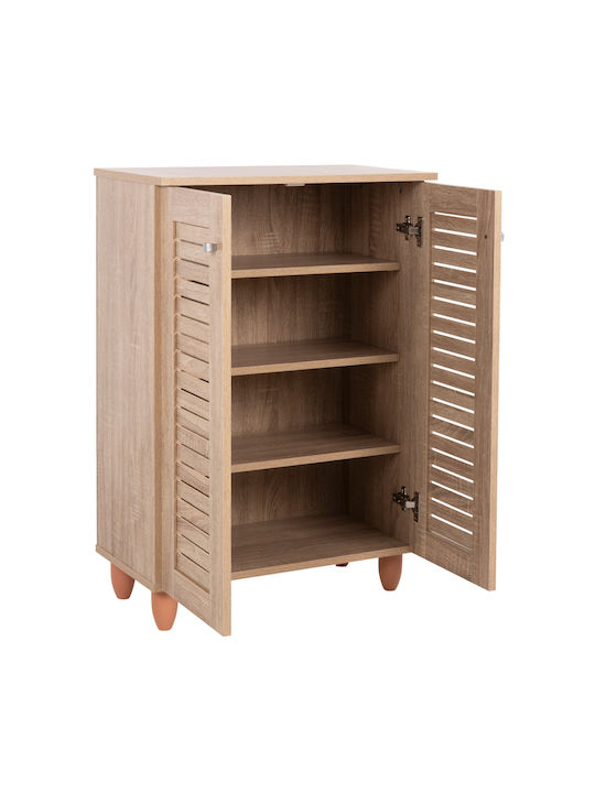 Prolly Wooden Shoe Organizer with 4 Shelves Sonama 60x34x88cm