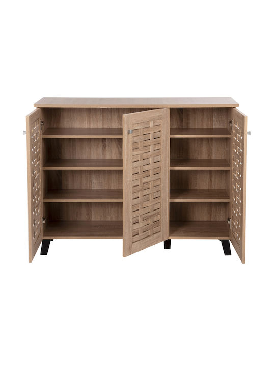 Holz Schuhschrank Prody Sonoma 115x34x89cm
