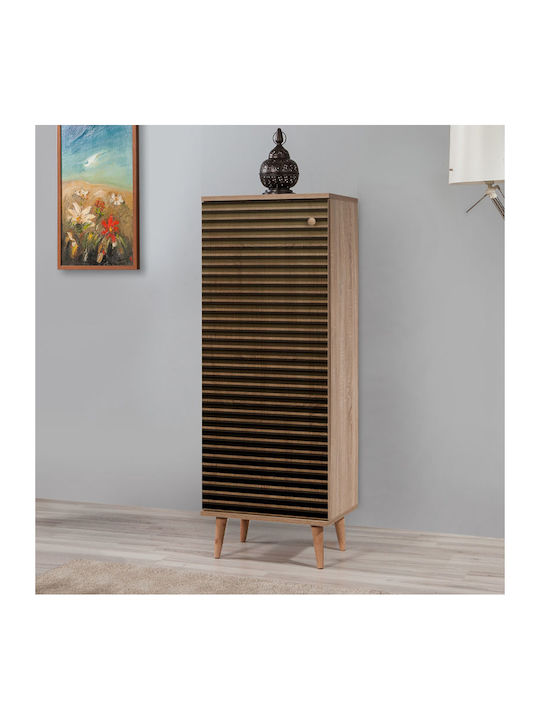 Soho Wooden Shoe Organizer with 8 Shelves Sonoma 50x38x135cm