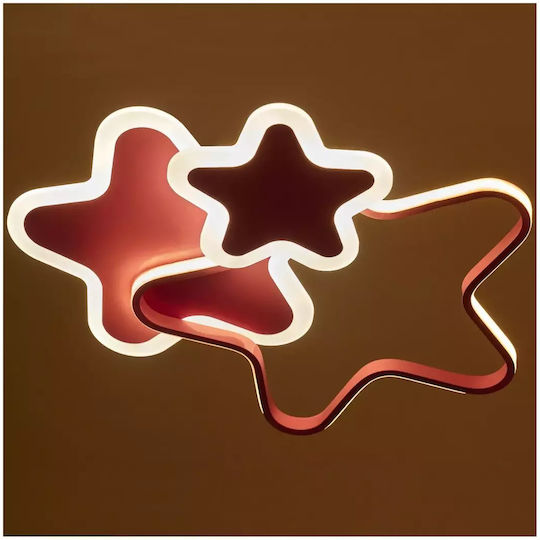 Kids Single Mount Ceiling Light E27 Pink 56W
