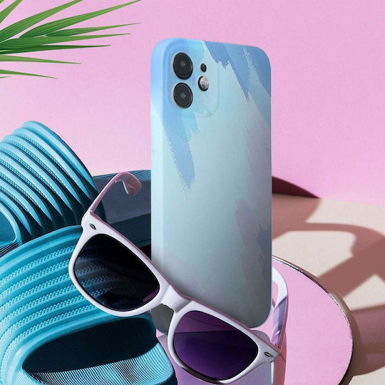 Umschlag Rückseite Silikon / Kunststoff Blau (iPhone 12 Pro Max)