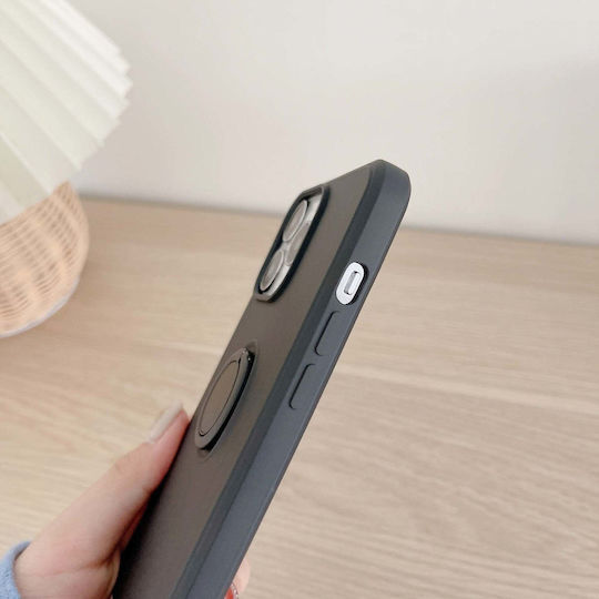 Ring 360 Full Cover Silicon Negru (Huawei P40 Lite E)