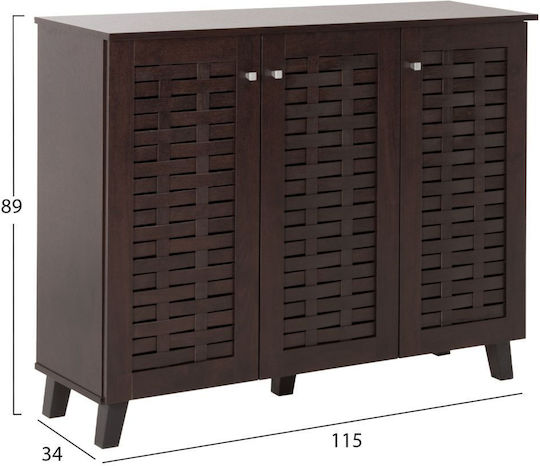 Suport pentru pantofi Prody Wenge L115xW34xH89cm
