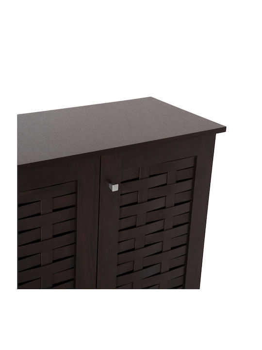 Prody Wooden Shoe Organizer Wenge 115x34x89cm