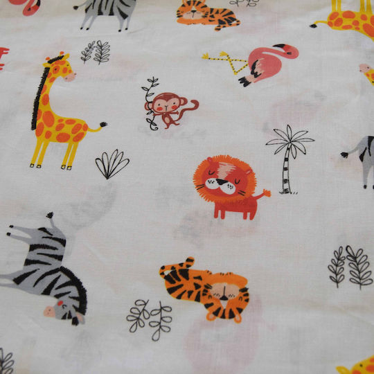 Decocraft Bettwäsche-Set Einzel Baumwolle Safari Orange 150x240cm