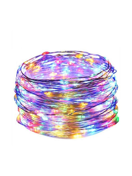 100 Lămpițe LED 10m. Multicolore USB tip Șir 1buc