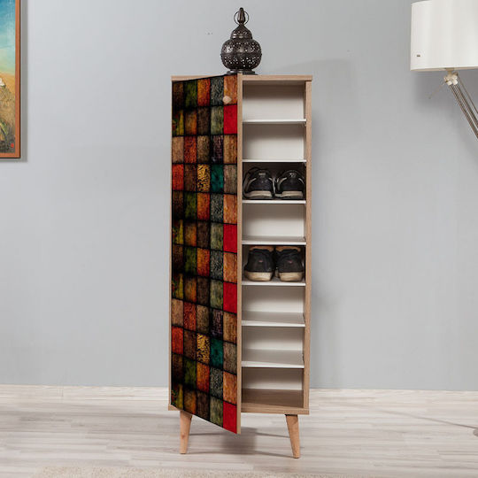 Suport pentru pantofi Soho cu 8 Rafturi Sonoma L50xW38xH135cm