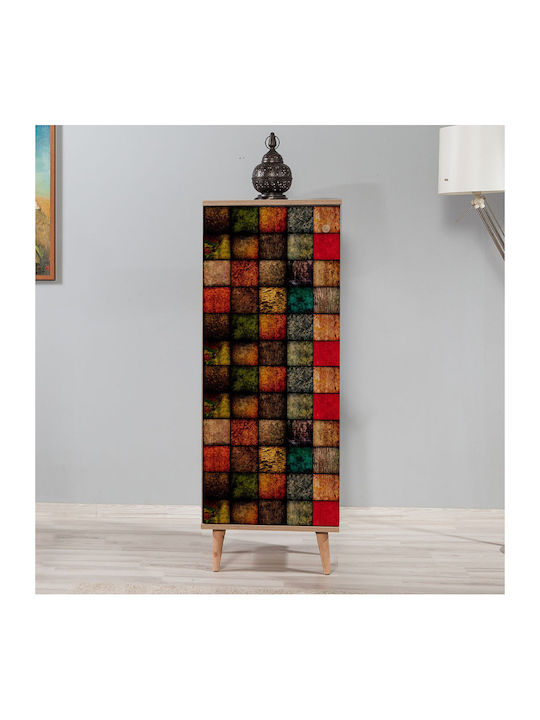 Soho Wooden Shoe Organizer with 8 Shelves Sonoma 50x38x135cm