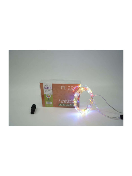 500 Lichterketten LED 50m. Warmes Weiß in Zeichenfolge 1Stück