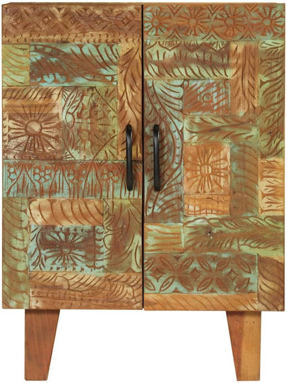 Sideboard made of Solid Wood Colorful 55x30x75cm