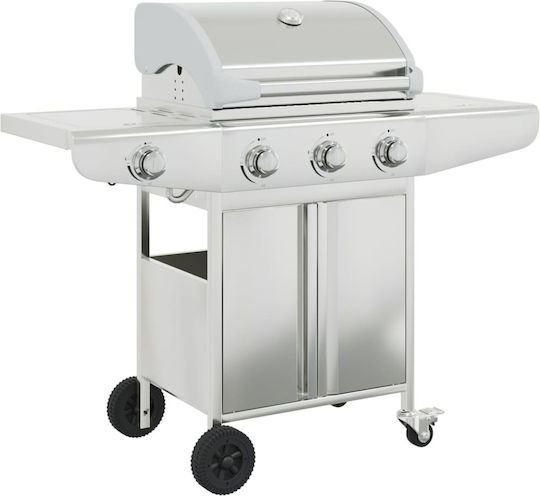 Gasgrill Rost 53cmx40cmcm mit 4 cm 12.8kW und Seitenbrenner