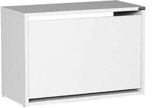 94036090900 Wooden Shoe Organizer with 2 Shelves White 60x30x42cm