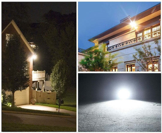 Στεγανός Ηλιακός Προβολέας LED 65W με Αισθητήρα Κίνησης και Τηλεχειριστήριο IP67