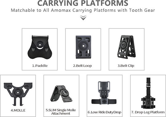 Amomax Gun Sling Quick Release Clip in Black color