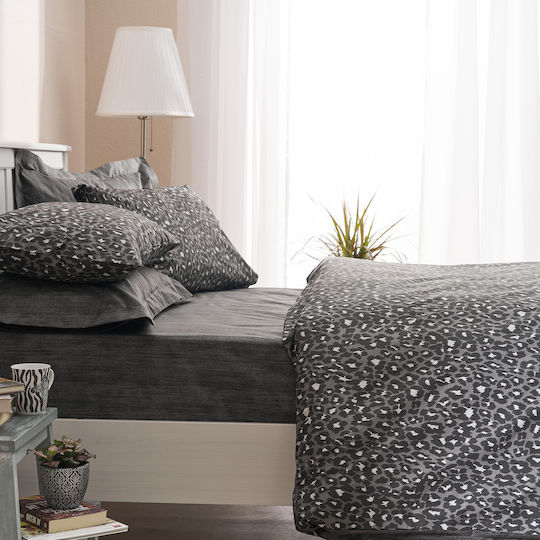 Charalambidis Textiles Κουβερλί Υπέρδιπλο Μαύρο 220x230cm