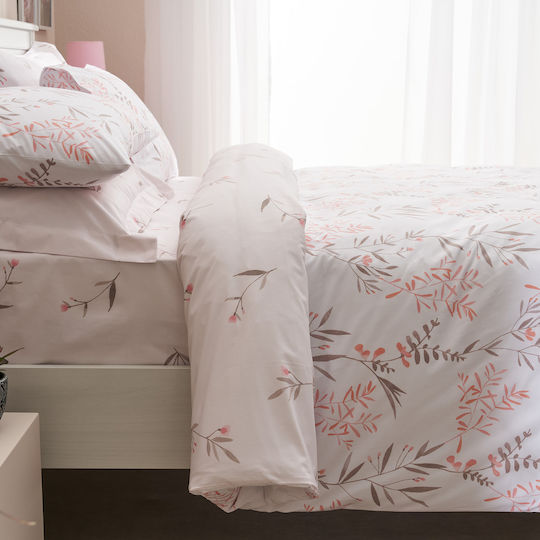Charalambidis Textiles Κουβερλί Υπέρδιπλο από Βαμβάκι & Πολυεστέρα Σομόν 220x230cm