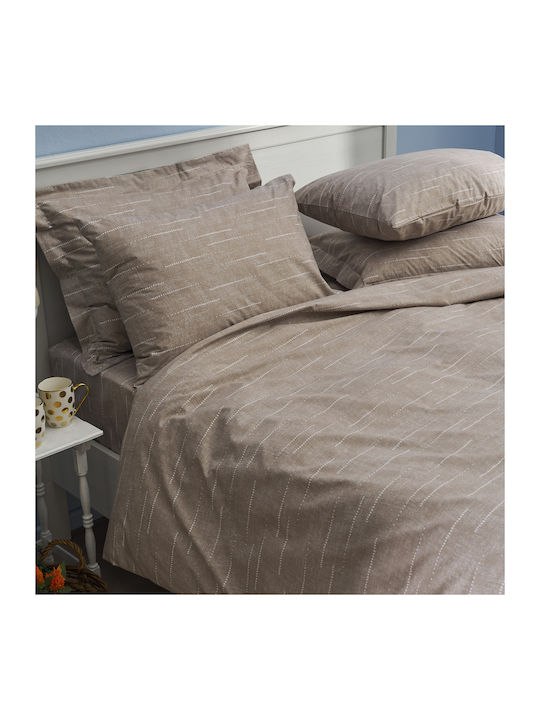 Charalambidis Textiles Κουβερλί Μονό από Βαμβάκι & Πολυεστέρα Μπεζ 160x230cm