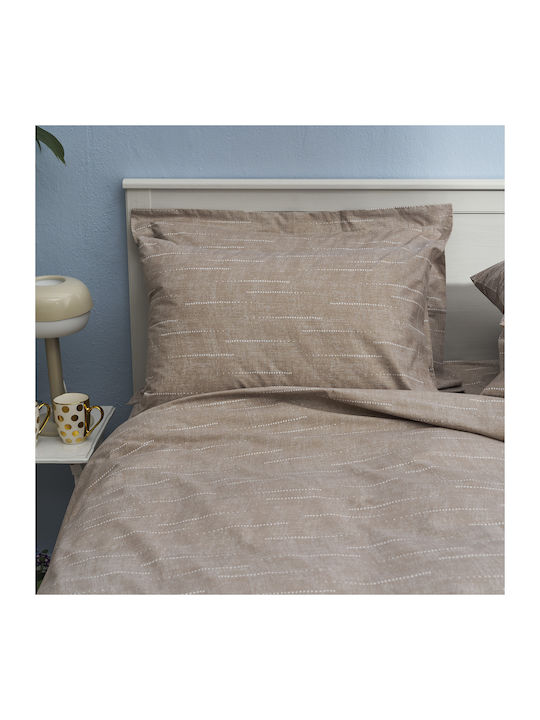 Charalambidis Textiles Κουβερλί Υπέρδιπλο από Βαμβάκι & Πολυεστέρα Μπεζ 220x230cm