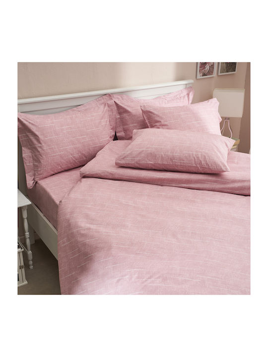 Charalambidis Textiles Κουβερλί Υπέρδιπλο από Βαμβάκι & Πολυεστέρα Σομόν 220x230cm