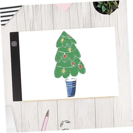 A4 Drawing Board Zola Led Backlight 3 Lighting Levels 1.8w Microusb 23x30.5x0.35 Cm Tran
