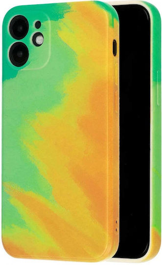 Umschlag Rückseite Silikon / Kunststoff Grün (iPhone 11 Pro)