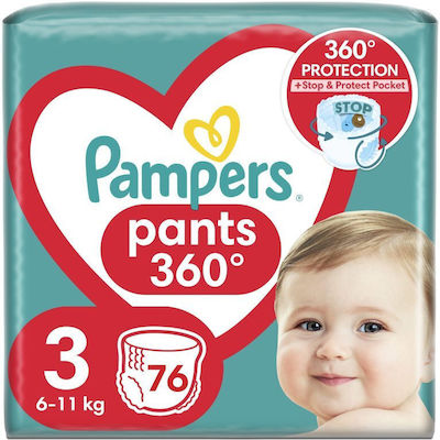 Pampers Pantaloni de scutec Pants Nr. 3 pentru 6-11 kgkg 76buc