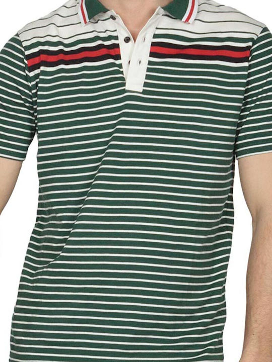 Green Short Sleeve Polo T-shirt Men