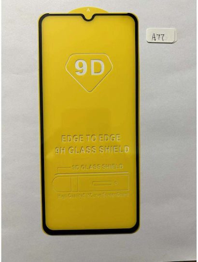 Adeziv complet Tempered Glass Negru (Oppo A77)