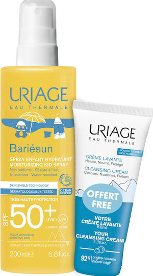 Uriage Bariesun Kids Sunscreen Spray SPF50 200ml & Gift Cleansing Cream 50ml