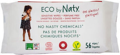 Naty Hypoallergenic Baby Wipes without Perfume 56pcs