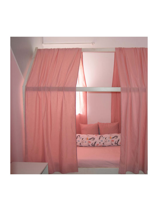 Decocraft Cotton Baby Κούνιας Mosquito Net Basic 350x100cm Pink