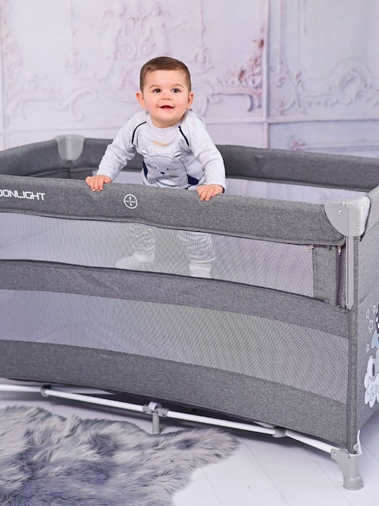 Lorelli Up & Down Playpen 2 Levels Gray 125x65cm