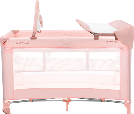Kikka Boo So Gifted Plus Кошара за игра 2 Нива с Променяща се Повърхност & Матрак Розов 124x64см