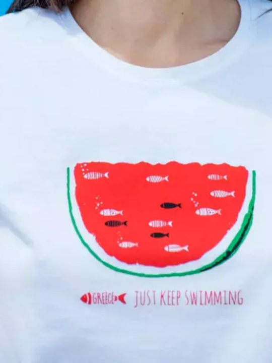 Damen T-Shirt Weiß