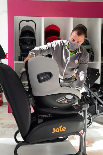 Joie I-Spin 360 Καθισματάκι Αυτοκινήτου i-Size με Isofix Grey Flannel 0-18 kg