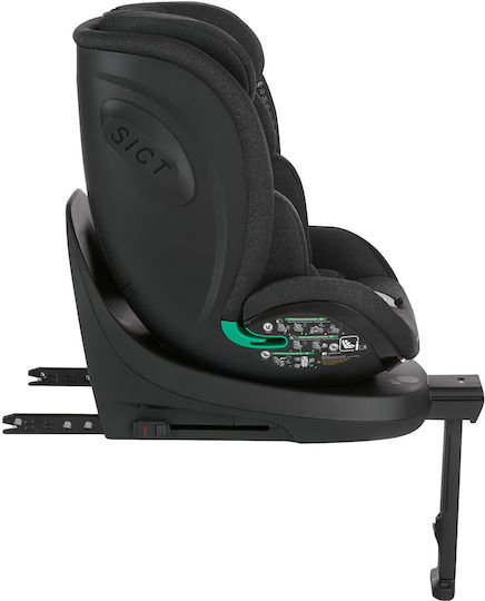 Kikka Boo I-Twist Καθισματάκι Αυτοκινήτου i-Size με Isofix Black