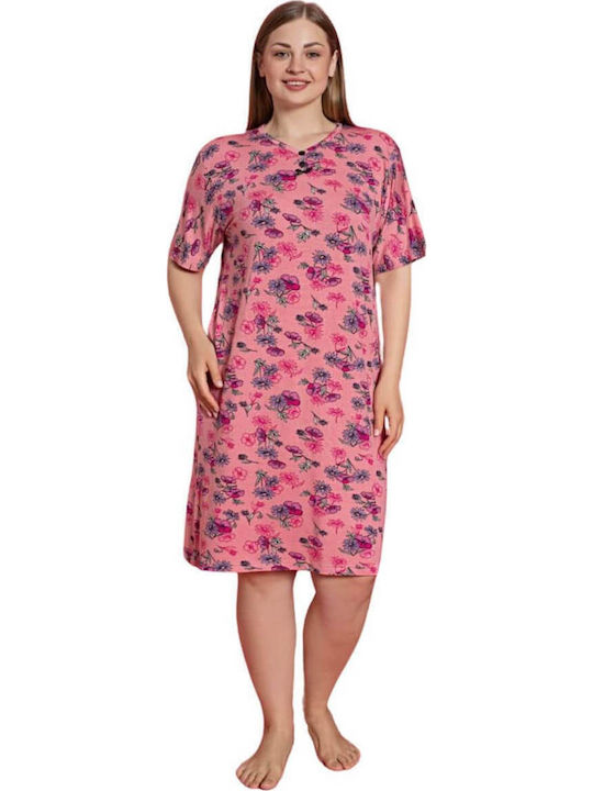Homewear Short Sleeve Dress W5158 Multicolor
