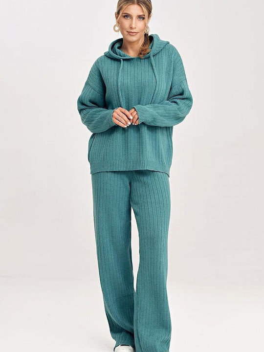 Figl Women's Green Set with Trousers in Wide Line