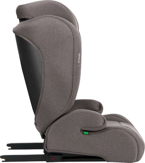 Kikka Boo i-Stand Baby Car Seat High-back Booster i-Size with Isofix Brown