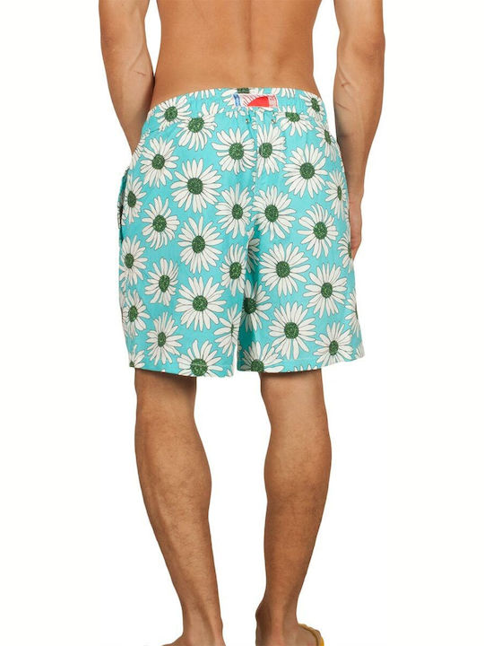 Paperinos Men's Swimwear Bermuda Blue. Floral